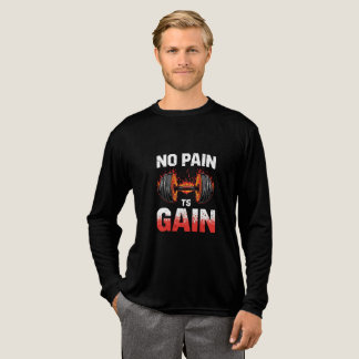 “No Pain No Gain Motivational Gym T-Shirt” Tri-Blend Shirt