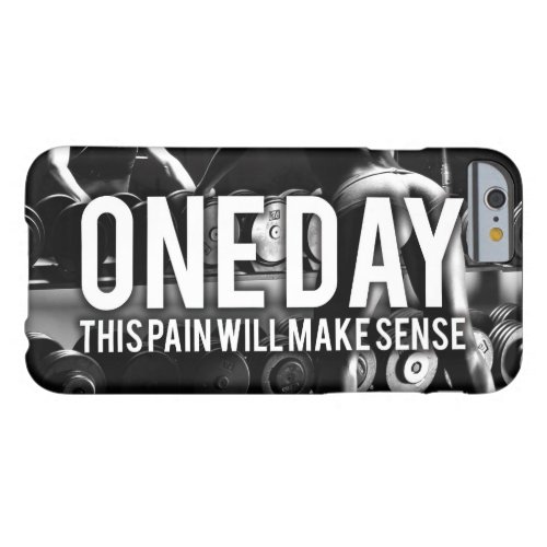 No PAIN No Gain _ Womens Workout Motivational Barely There iPhone 6 Case