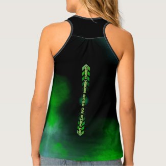 No pain No gain Work hard green TANK TOP