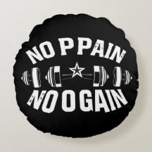 No Pain No Gain Workout Barbell