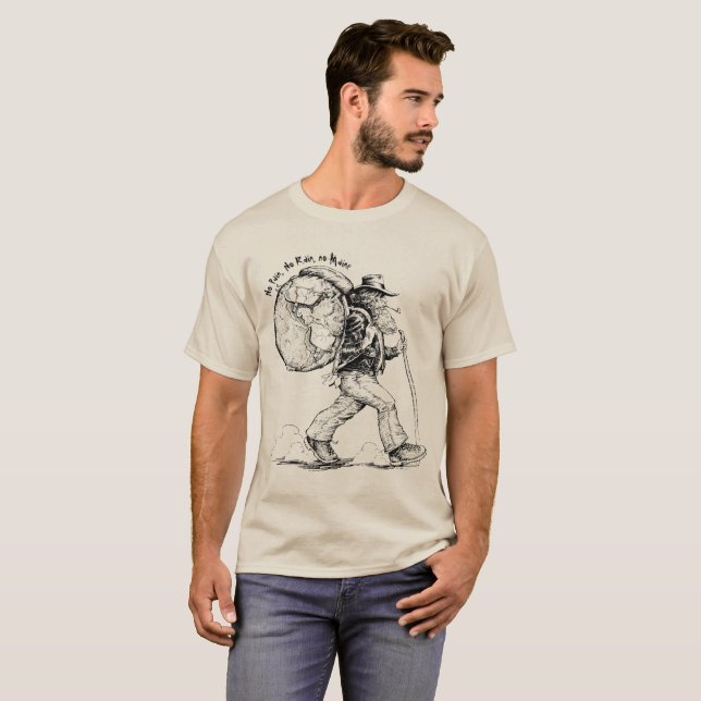 No Pain, No Rain, no Maine - Appalachian Trail T-Shirt (Front Full)