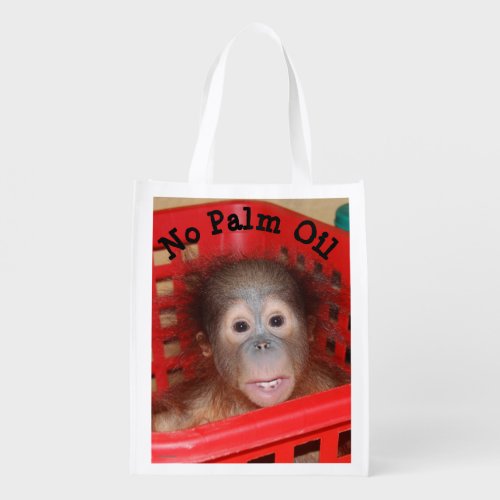 No Palm Oil Orangutan Grocery Bag