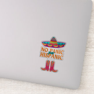 No Panic Hispanic Heritage Month Funny Hispanic Sticker