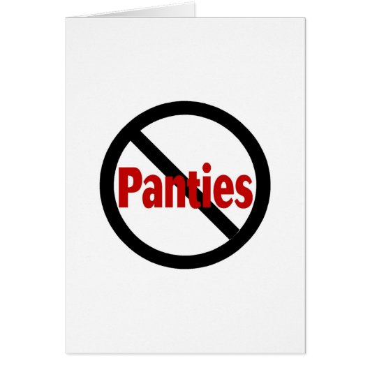 No Panties Cards (Front)