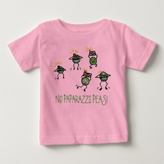 NO PAPARAZZI PEAS! Tee (Front)
