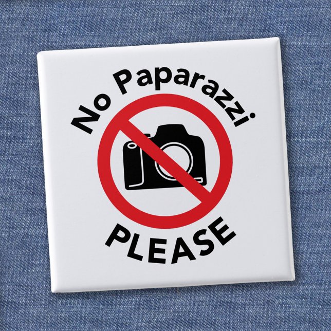 No Paparazzi Please - No Photos Button (Creator Uploaded)