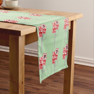 No parking anarchy sign short table runner