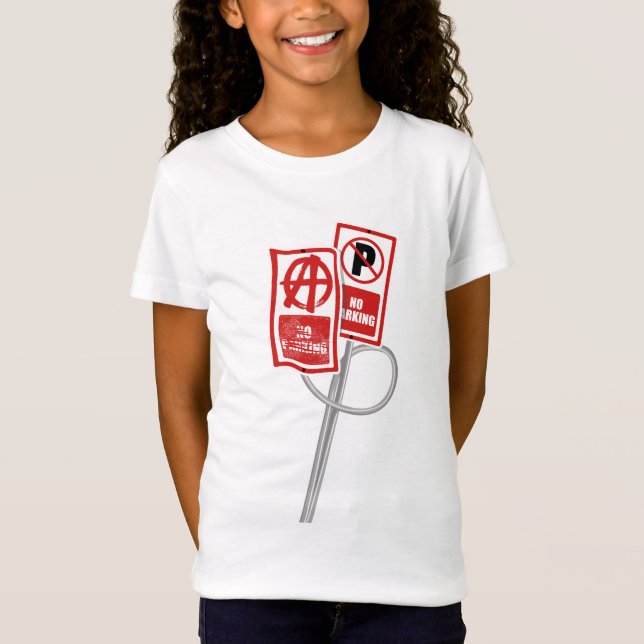 No parking anarchy sign T-Shirt (Front)