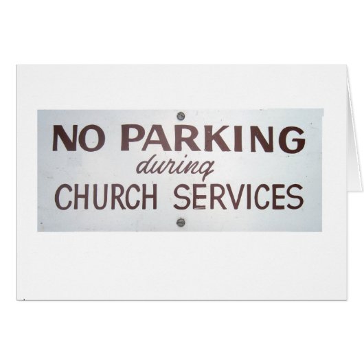 No Parking Cards (Front Horizontal)