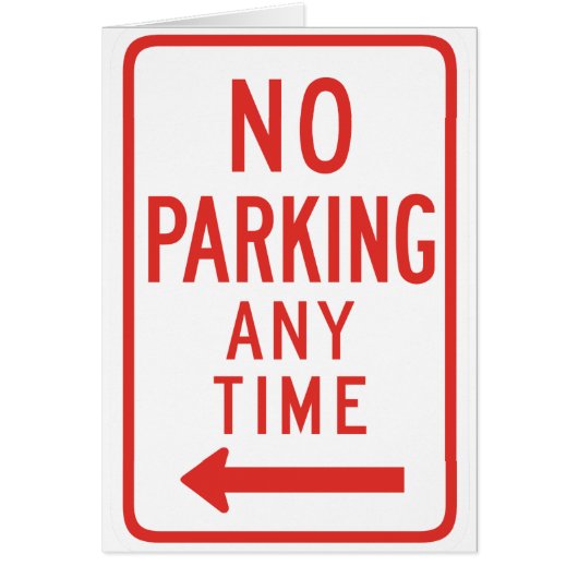 No Parking (Left) Cards (Front)