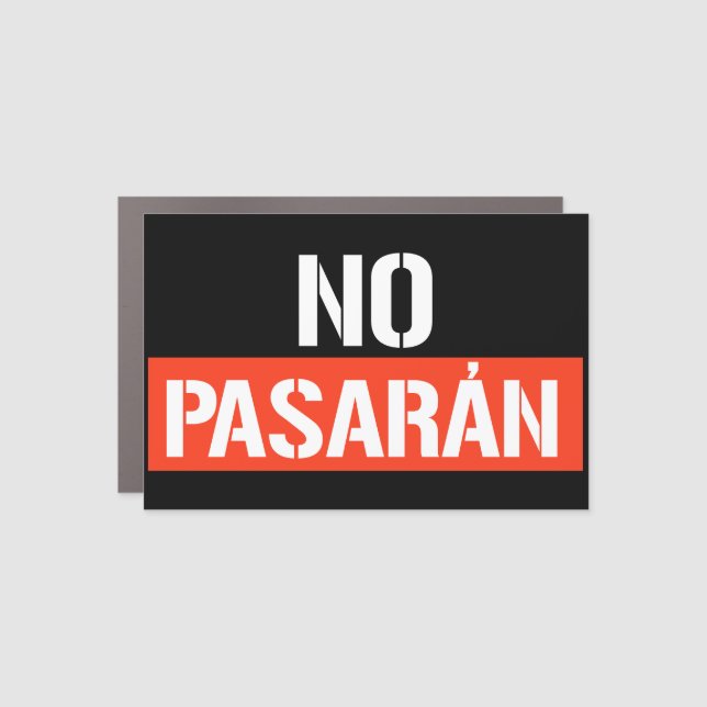 No Pasaran Car Magnet (Front)