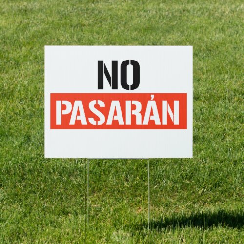 No Pasaran Sign