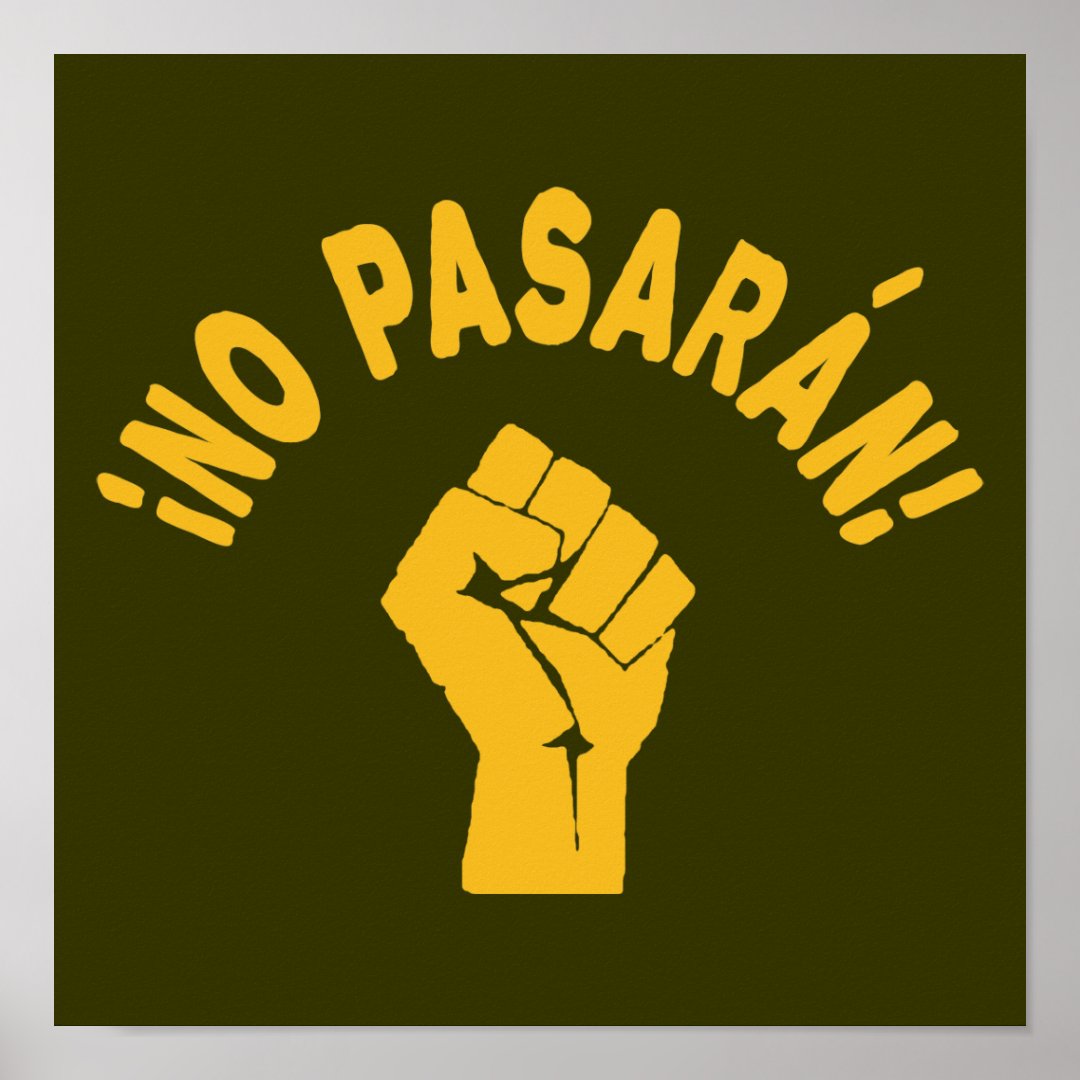 No Pasaran - They Shall Not Pass Poster | Zazzle