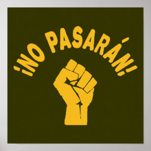 No Pasaran - They Shall Not Pass Poster