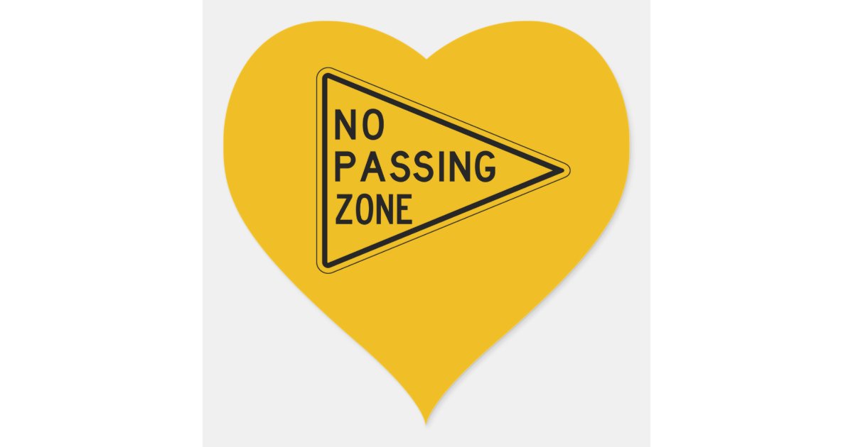 no passing zone sign