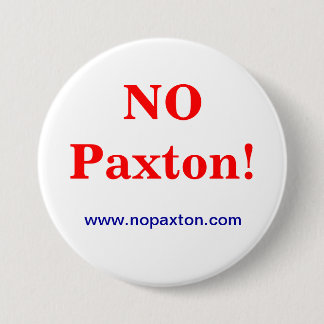 No Paxton Pinback Button