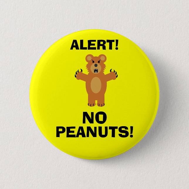 NO PEANUTS! BUTTON (Front)