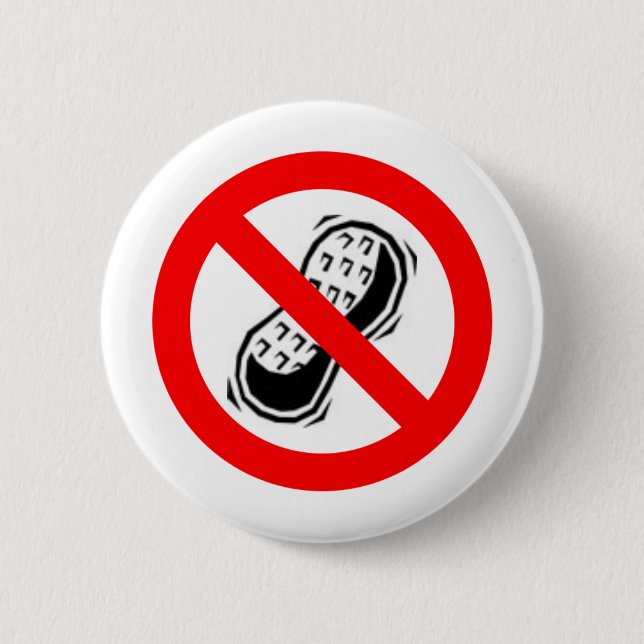 No Peanuts Button (Front)
