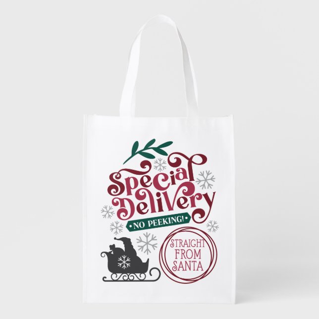 No Peeking Christmas Gift Bag (Front)