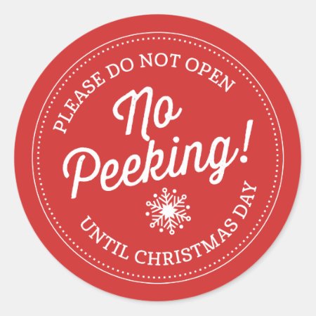No Peeking! Christmas Stickers