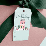 No Peeking Christmas Town & Tree Vintage Van Gift Tags<br><div class="desc">Celebrate the magical and festive holiday season with our custom holiday gift tag. Our vintage holiday design features a fun vintage town scenery and landscape. Every little detail is captured in this quaint little neighborhood. Features Pink house decked out in festive decorations, pink snow covered trees, festive showman, lamp post,...</div>