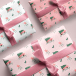 No Peeking Christmas Tree Vintage Pink Retro Van Wrapping Paper Sheets<br><div class="desc">Celebrate the magical and festive holiday season with our custom holiday wrapping paper sheets. Our vintage holiday design features a fun pink vintage van carrying a Christmas tree, this fun Christmas pattern also incorporates ornaments, Christmas greenery, and the words "no Peeking" ina fun handwritten style font. Each wrapping paper sheet...</div>