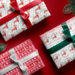No Peeking Dachshund Dog Christmas Sweater Wrapping Paper Sheets<br><div class="desc">Celebrate the magical and festive holiday season with our custom illustrative holiday wrapping paper. Our festive holiday design features our hand-drawn dachshund dog pattern with the dog wearing a festive red cozy knitted sweater and "Merry & Bright" script displayed, along with red and green Christmas lightbulbs to create this fun...</div>