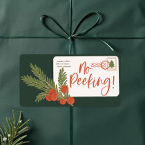 No Peeking Special Delivery Postage Envelope Label