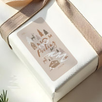 No Peeking Woodland Animals Cozy Village To & From Label