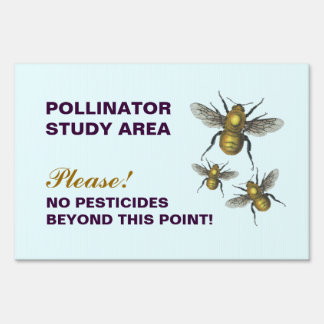 No Pesticides Beyond This Point! Sign