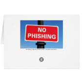 No Phishing Sign (Back Horizontal)