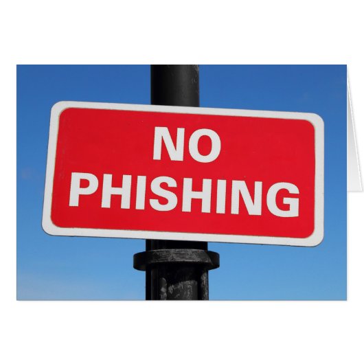 No Phishing Sign Cards (Front Horizontal)