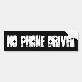 NO PHONE DRIVER BUMPER STICKER