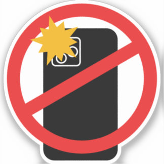No Phone Photography - Respect Personal Privacy Sticker