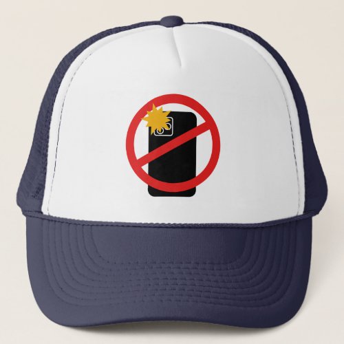 No Phone Photography _ Respect Personal Privacy Trucker Hat