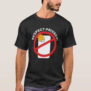 No Phone Photography - Respect Privacy Your Text T-Shirt
