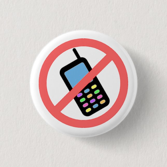No Phones! Button (Front)