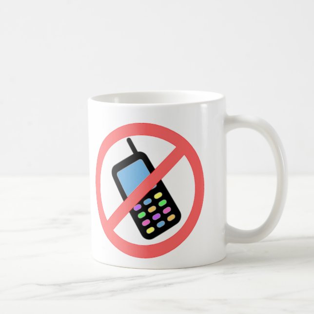 No Phones! Coffee Mug (Right)