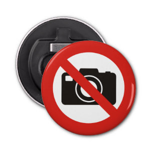 No Photos Allowed Bottle Opener