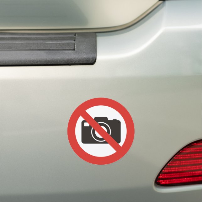 No Photos Allowed Car Magnet (In Situ)