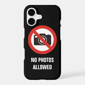 No Photos Allowed iPhone 17 Case