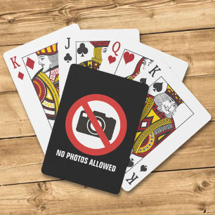 No Photos Allowed Poker Cards