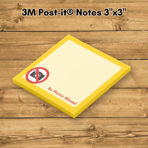 No Photos Allowed Post-it Notes
