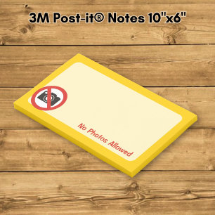 No Photos Allowed Post-it Notes