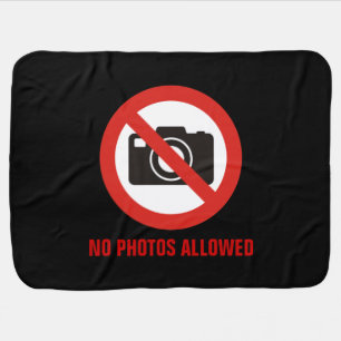 No Photos Allowed Stroller Blanket
