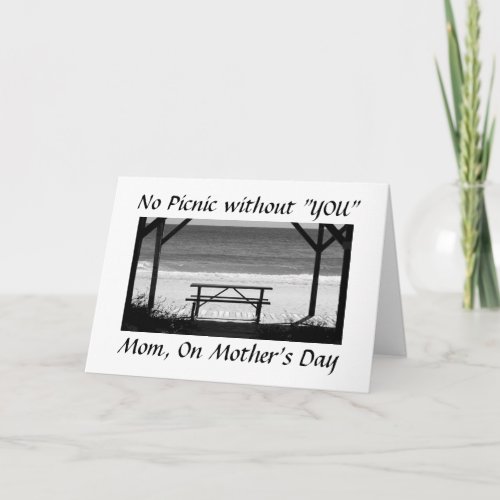 NO PICNIC WITHOUT MOM ON MOTHERS DAY CARD