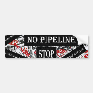 NO PIPELINE BUMPER STICKER