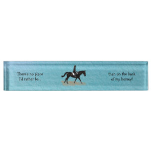 No Place I'd Rather Be - Equestrian Horse Name Plate