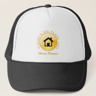 No Place Like Home Button Trucker Hat