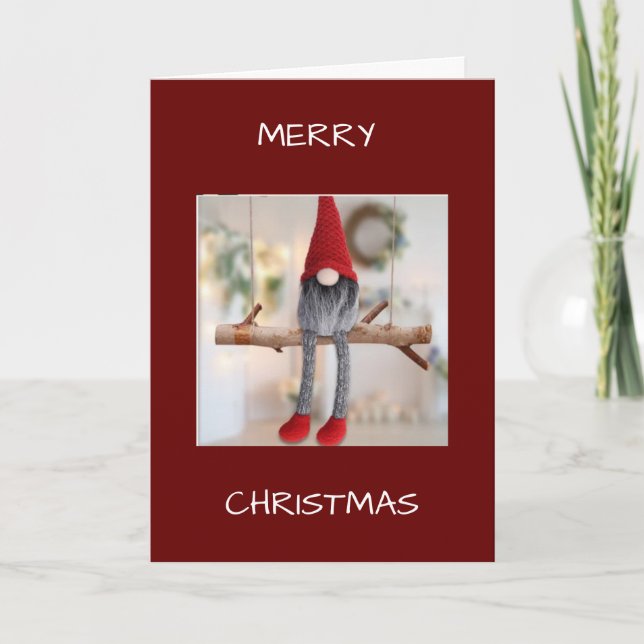 NO PLACE LIKE HOME/CHRISTMAS FROM A GNOME CARD (Front)